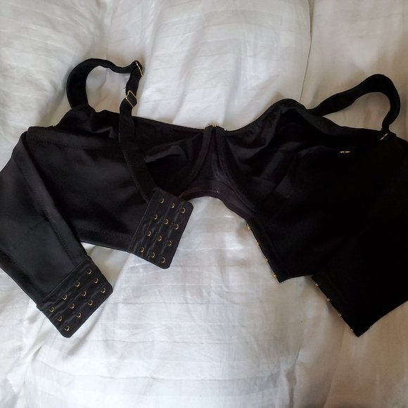 Ashley Stewart Black Butterfly Bra 40DD NWOT - full support! - Picture 2 of 6